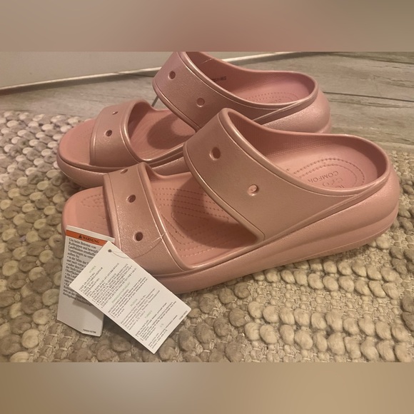 NWT Cross Classic Crush Shimmer 208602-6TY Sandals Pink Clay Size US M13 - Picture 3 of 6